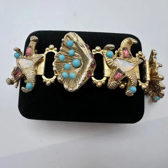 Enchanted Starfish and Sea Shells Vintage Bracelet - Picture 6 of 8